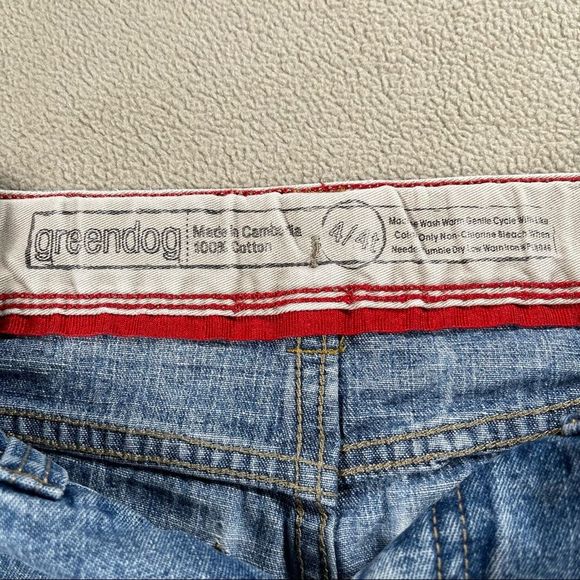 Greendog jean shorts & Open Trails navy blue sweat shorts. Both size 4t - Picture 6 of 10